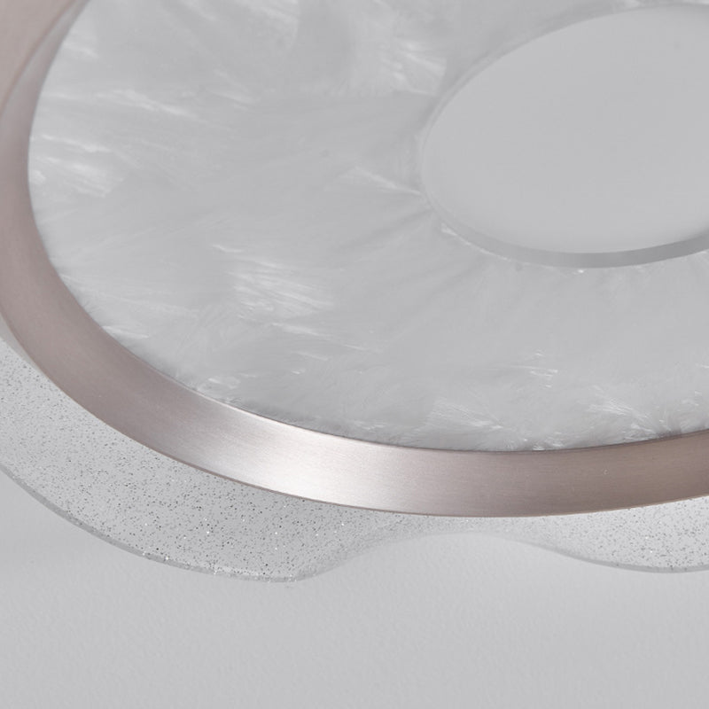 مصباح سقف LED فاخر حديث من الحديد والألومنيوم بتصميم تموجات مائية لغرفة المعيشة