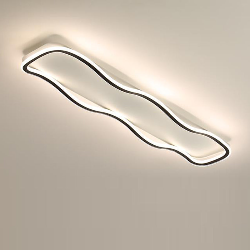 مصباح سقف LED بتصميم عصري بسيط مصنوع من الألومنيوم والبولي فينيل كلوريد المموج لغرفة المعيشة