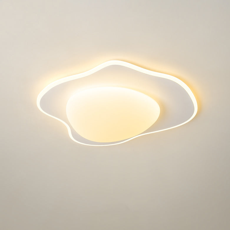 مصباح سقف LED معاصر بتصميم بيض مسلوق إبداعي من الأكريليك والحديد لغرفة النوم