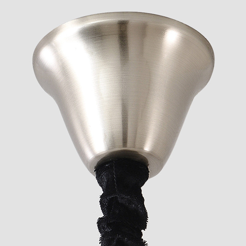 ثريا تيفاني التقليدية المصنوعة من الزجاج الملون والمزخرفة بظل زهرة من الخشب الصلب والحديد، بخمسة مصابيح لغرفة المعيشة