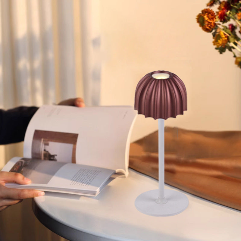 Contemporary Scandinavian Umbrella Shape PC Hardware USB LED Table Lamp Night Light For Bedroom