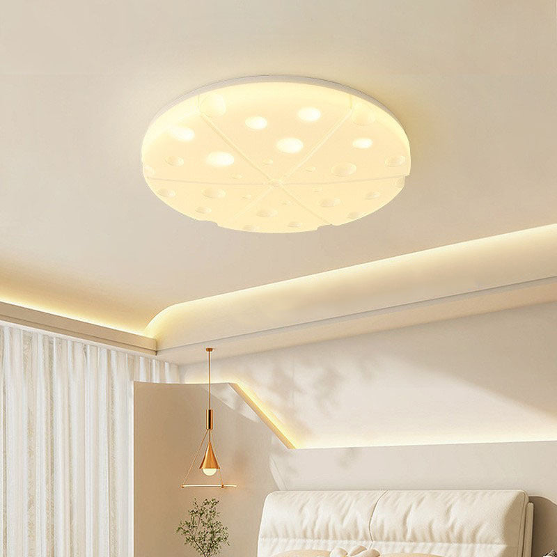 مصباح سقف LED مثبت على الحائط لغرفة النوم بتصميم آرت ديكو الحديث على شكل قبة دائرية من الحديد