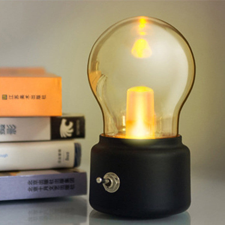 Modern Minimalist Round ABS Glass LED Table Lamp For Bedroom