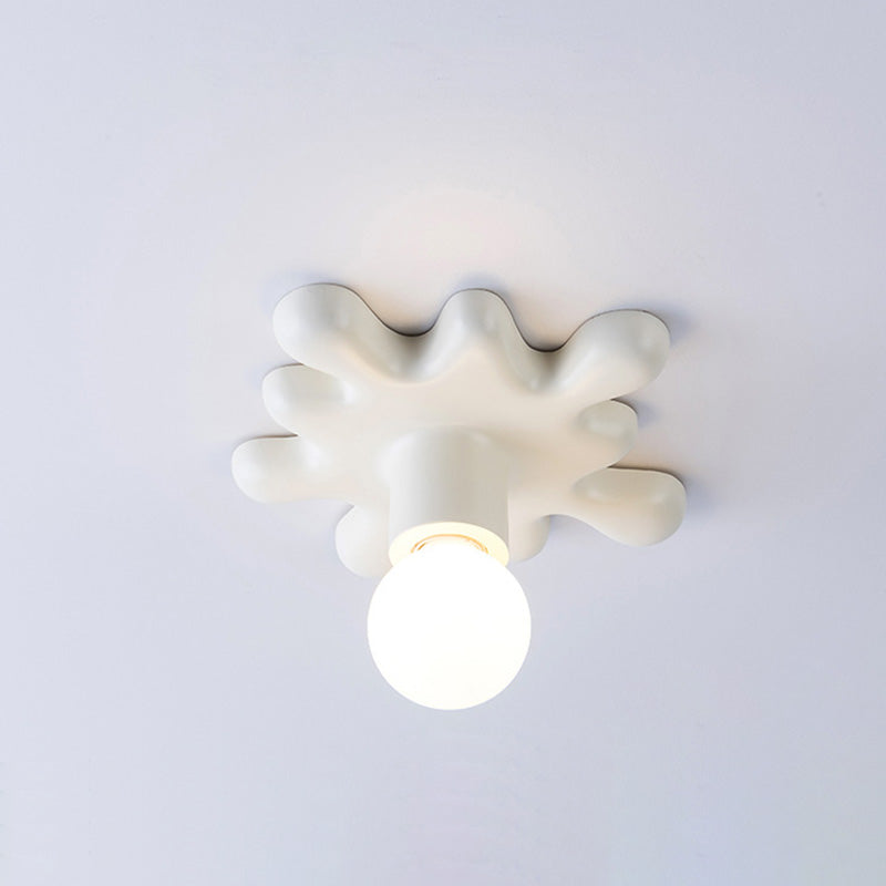Modern Art Deco Sunflower Shape Resin 1-Light Wall Sconce Lamp For Bedroom