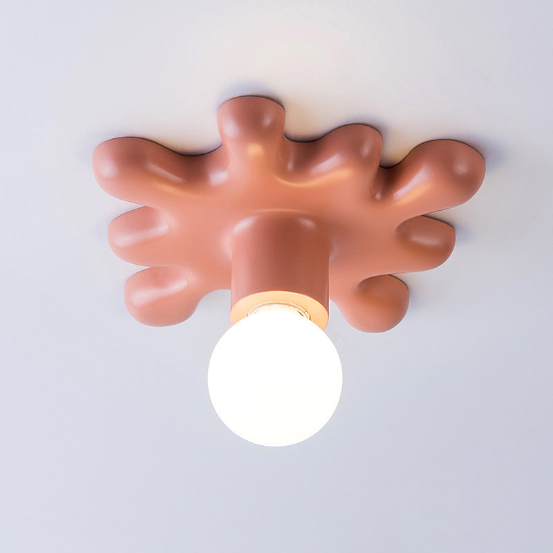 Modern Art Deco Sunflower Shape Resin 1-Light Wall Sconce Lamp For Bedroom