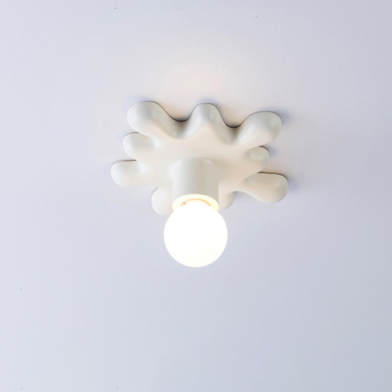 Modern Art Deco Sunflower Shape Resin 1-Light Wall Sconce Lamp For Bedroom