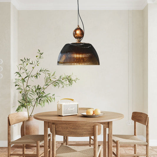 現代的なスカンジナビアの半円型ラウンドボールシリンダーハードウェアガラス2ライトペンダントライト寝室用