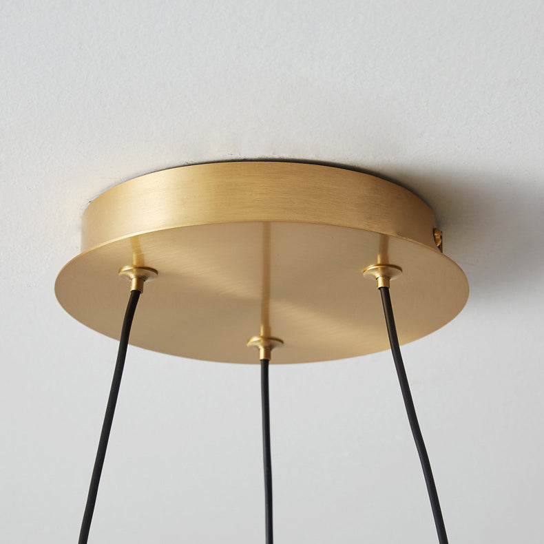 مصباح LED معاصر من النحاس والأكريليك بتصميم سحابة كريمية إسكندنافية لغرفة النوم