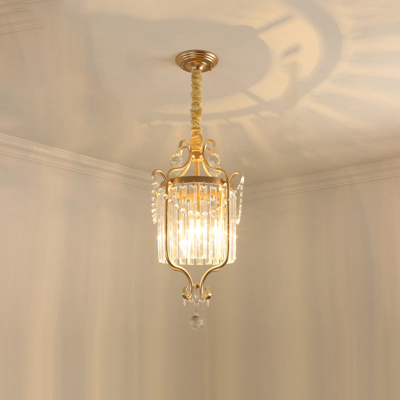 Modern Luxury Round Oval Iron Acrylic 1/3 Light Pendant Light For Bedroom