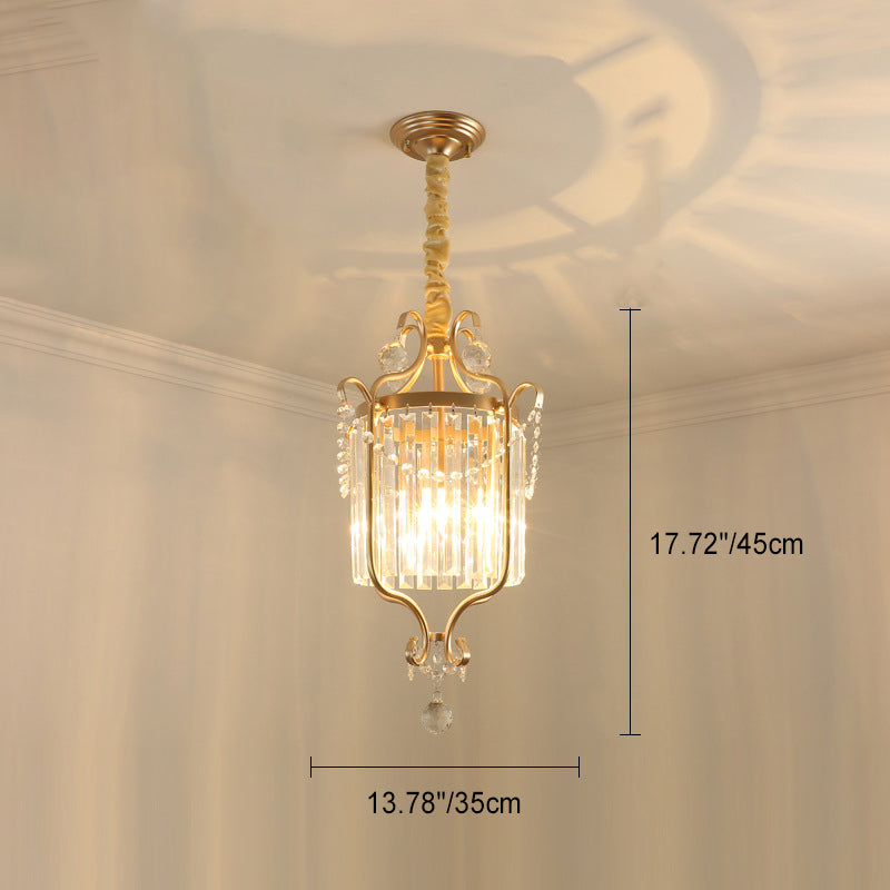 Modern Luxury Round Oval Iron Acrylic 1/3 Light Pendant Light For Bedroom