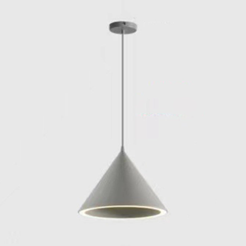 مصباح LED دائري معاصر من الحديد بتصميم إسكندنافي على شكل مخروط ماكارون لغرفة النوم