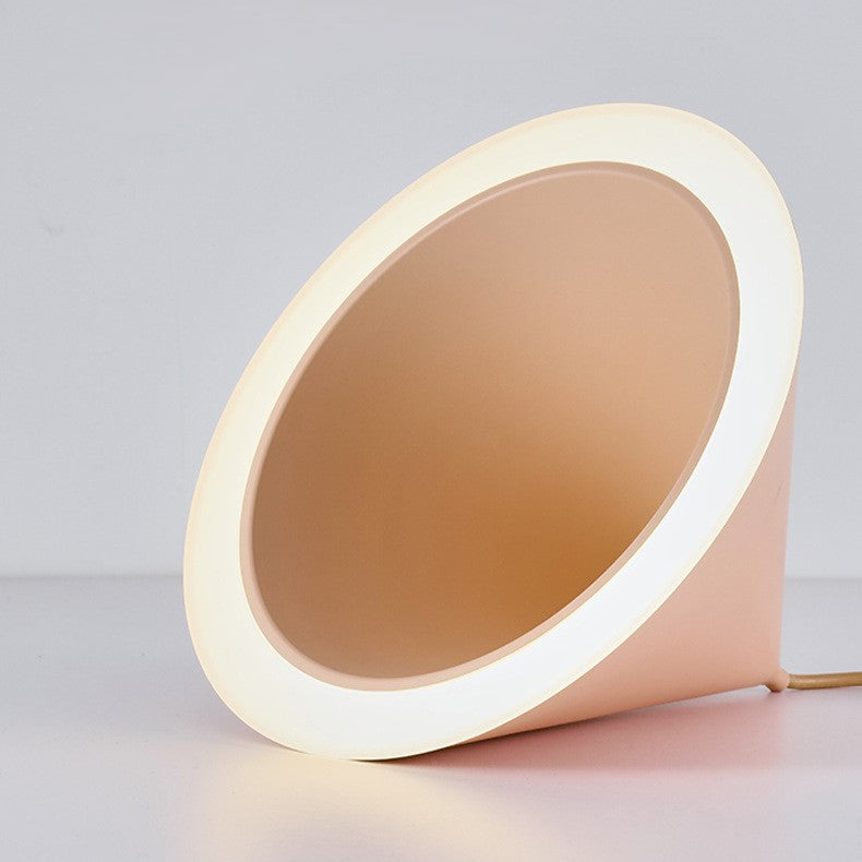 مصباح LED دائري معاصر من الحديد بتصميم إسكندنافي على شكل مخروط ماكارون لغرفة النوم