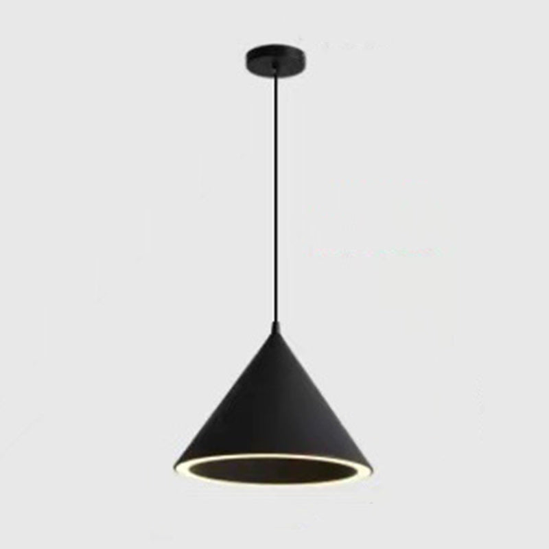 مصباح LED دائري معاصر من الحديد بتصميم إسكندنافي على شكل مخروط ماكارون لغرفة النوم