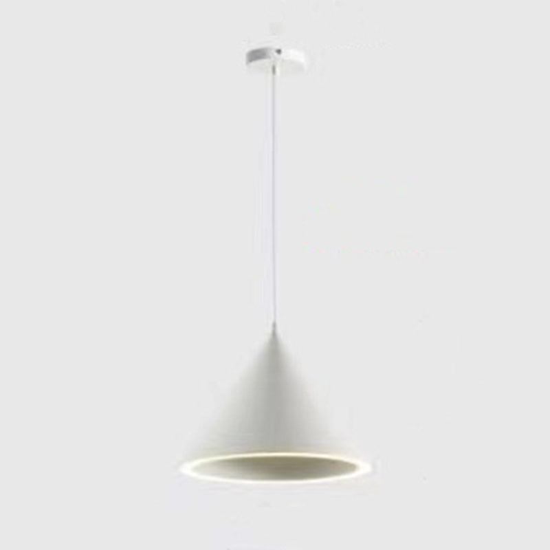 مصباح LED دائري معاصر من الحديد بتصميم إسكندنافي على شكل مخروط ماكارون لغرفة النوم