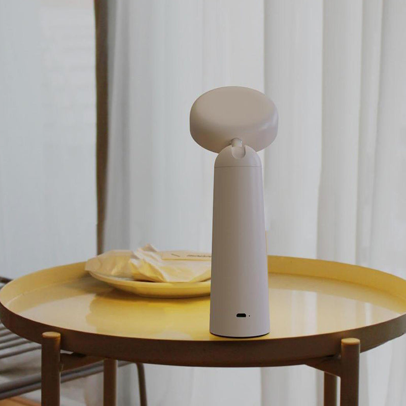 Modern Minimalist Portable USB Magnifier Shape Round Cylinder ABS LED Table Lamp For Bedroom