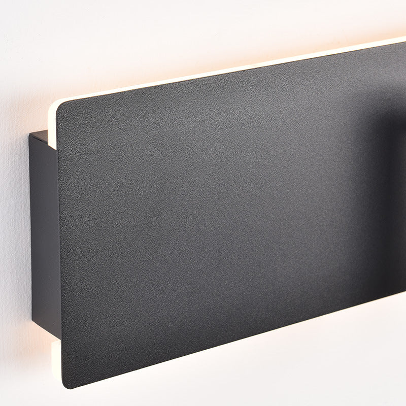 Modern Minimalist Rectangular Cylinder Spotlight Iron Aluminum LED Wall Sconce Lamp For Bedroom
