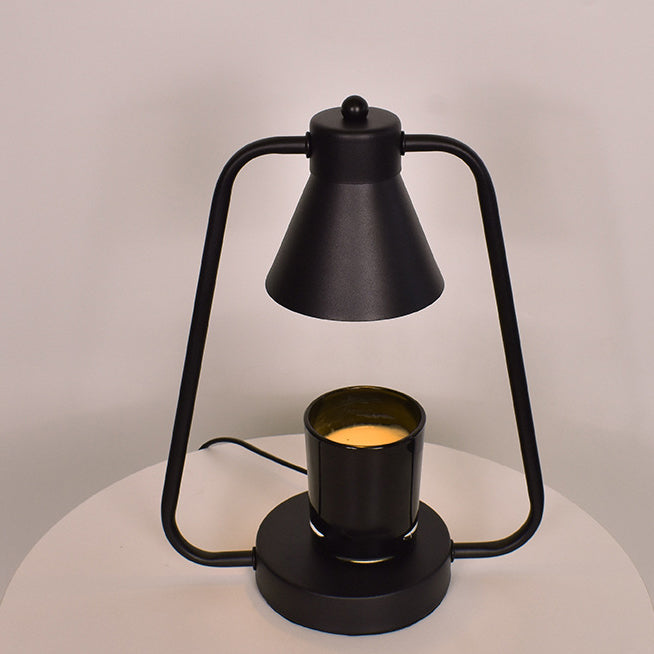Contemporary Scandinavian Round Prism Iron 1-Light Melting Wax Table Lamp For Bedroom