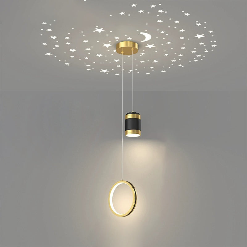 Contemporary Nordic Round Oval Cylinder Orb Iron Acrylic Silicone LED Chandelier For Bedroom