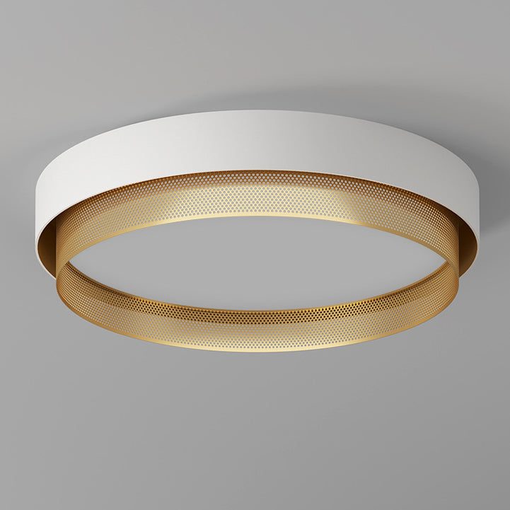 Modern Minimalist Round Dome Acrylic Hardware LED Flush Mount Ceiling Light For Bedroom