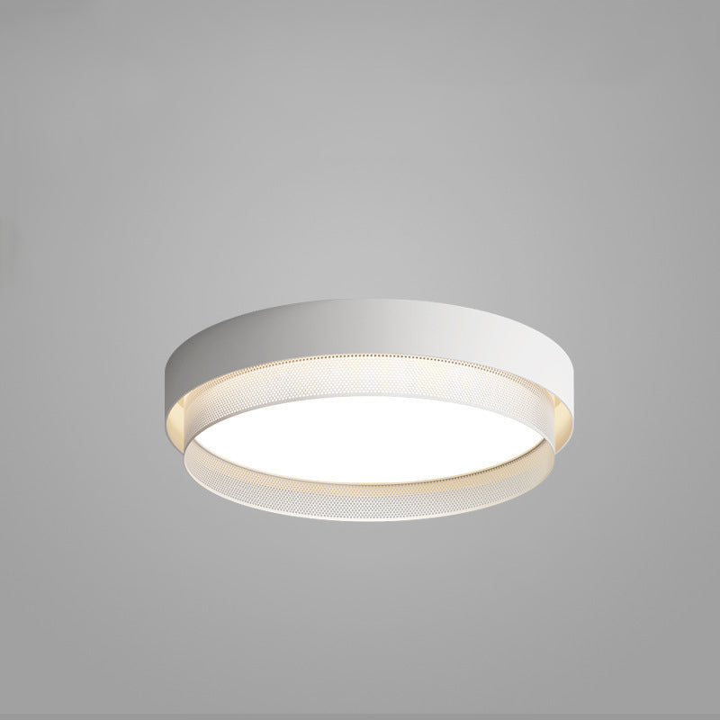 Modern Minimalist Round Dome Acrylic Hardware LED Flush Mount Ceiling Light For Bedroom