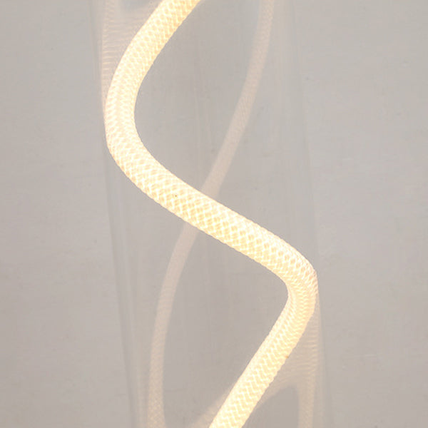 Modern Minimalist Round Cylinder Iron Acrylic LED Standing Floor Lamp For Living Room