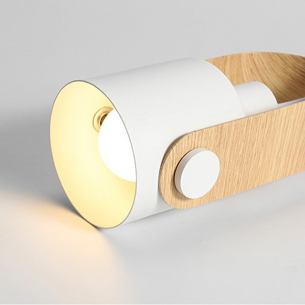 Contemporary Nordic Adjustable Round Cylinder Metal 1-Light Pendant Light For Bedroom