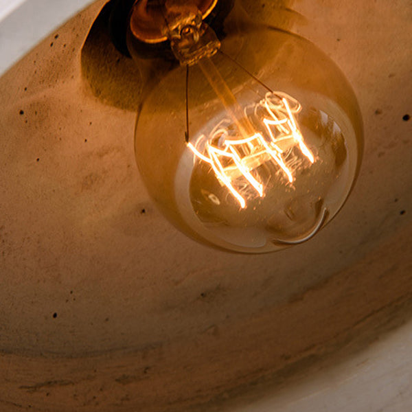 Contemporary Industrial Cylinder Prism Cement Resin 1-Light Pendant Light For Dining Room