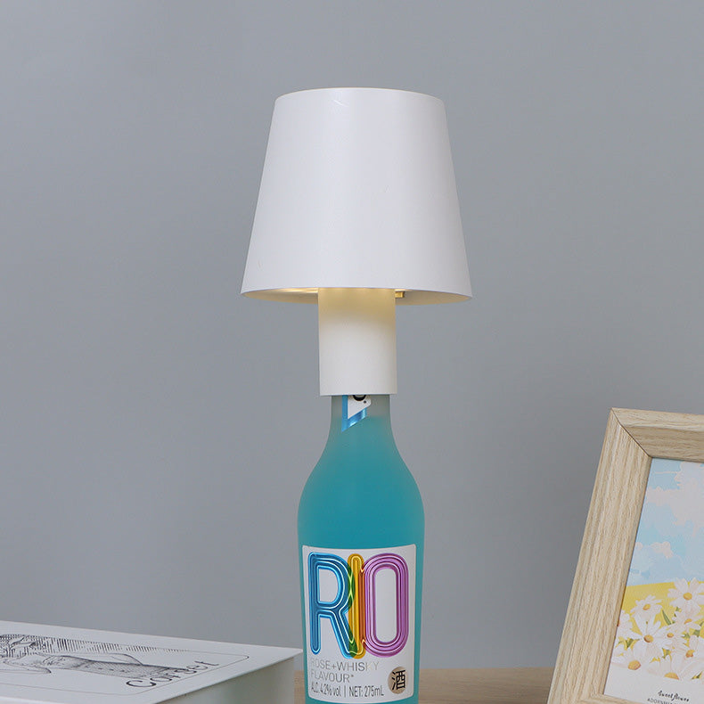 Modern Minimalist USB Round Cylinder ABS Aluminum LED Table Lamp For Bedroom