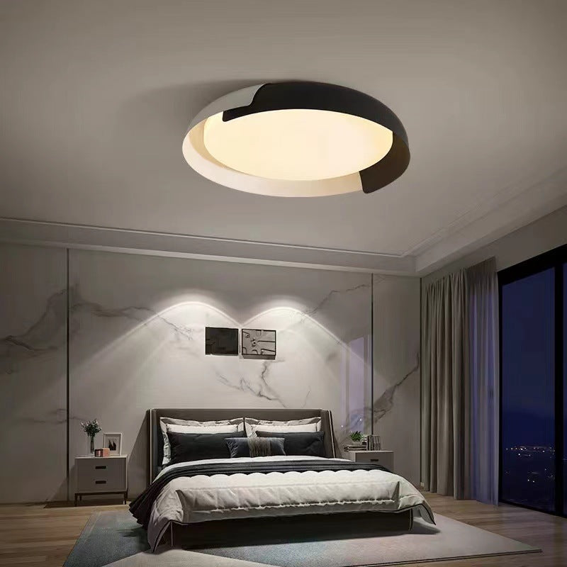 Modern Minimalist Round Dome Hardware Acrylic LED Flush Mount Ceiling Light For Bedroom