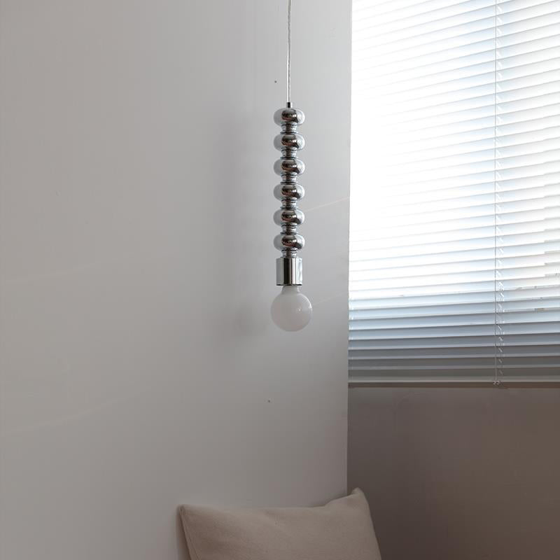 Traditional Vintage Strip Sphere Metal 1-Light Pendant Light For Bedroom