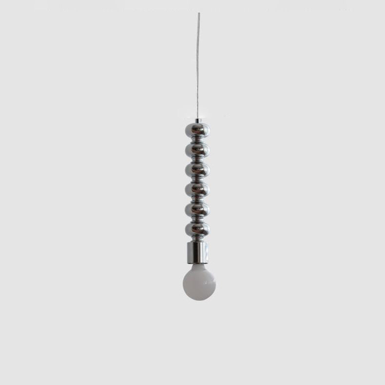 Traditional Vintage Strip Sphere Metal 1-Light Pendant Light For Bedroom
