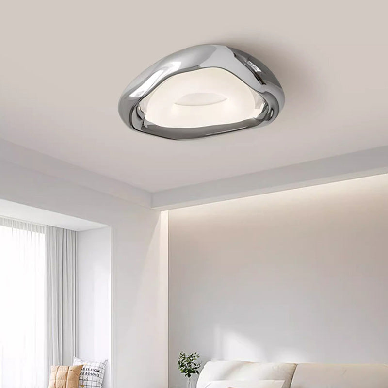 Contemporary Creative Triangle Resin Polyethylene LED Flush Mount Ceiling Light For Bedroom