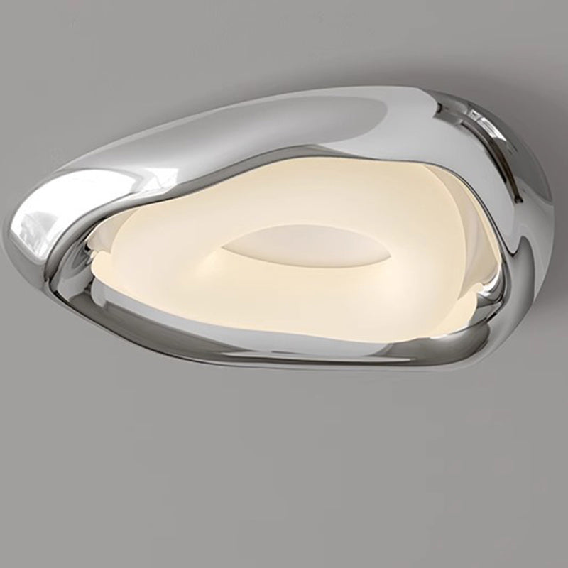 Contemporary Creative Triangle Resin Polyethylene LED Flush Mount Ceiling Light For Bedroom