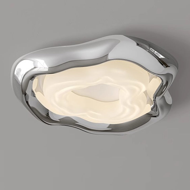 Contemporary Creative Triangle Resin Polyethylene LED Flush Mount Ceiling Light For Bedroom