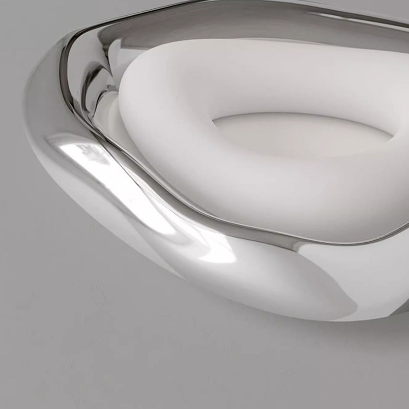 Contemporary Creative Triangle Resin Polyethylene LED Flush Mount Ceiling Light For Bedroom