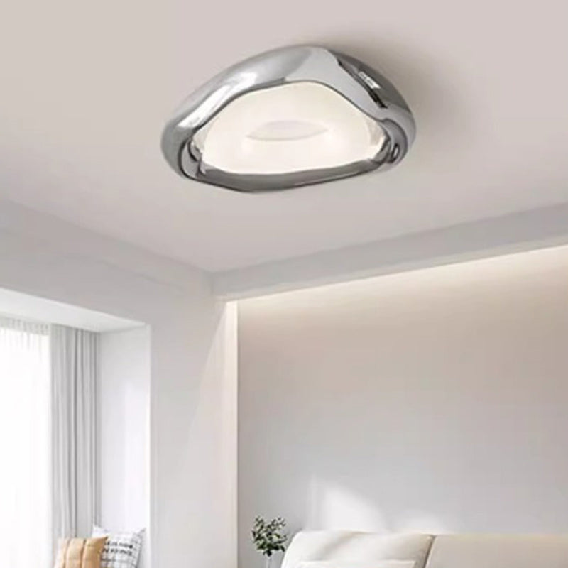 Contemporary Creative Triangle Resin Polyethylene LED Flush Mount Ceiling Light For Bedroom