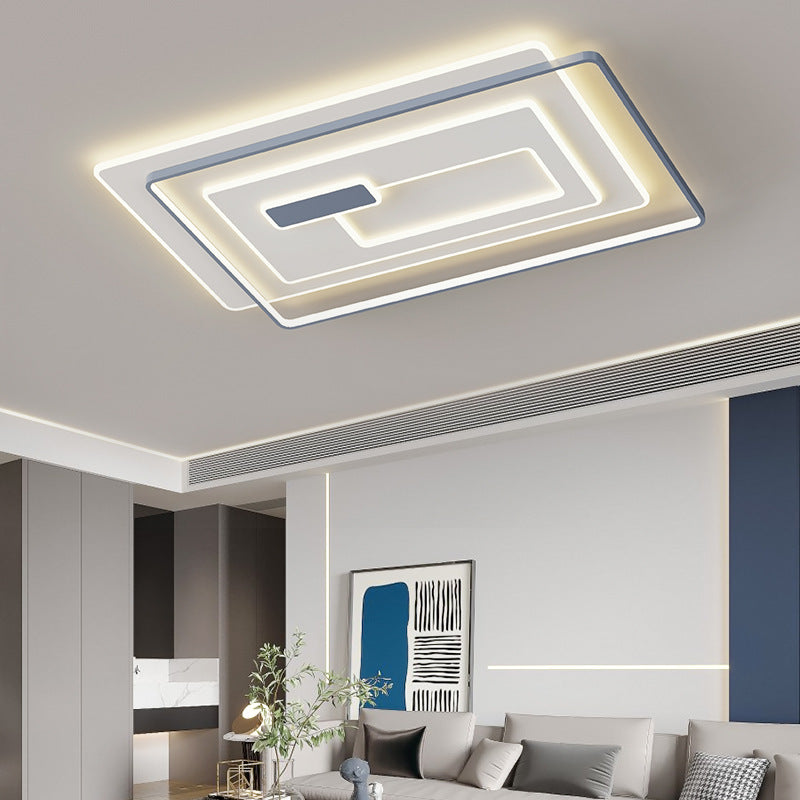 مصباح سقف LED مستطيل الشكل مصنوع من الحديد والأكريليك بتصميم عصري بسيط لغرفة النوم