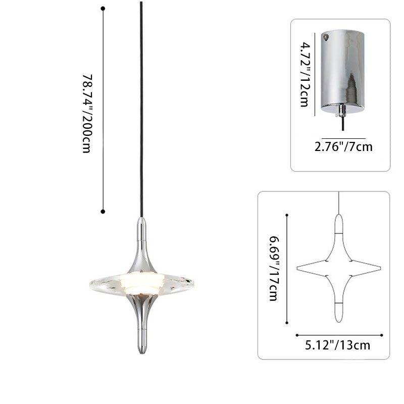 مصباح LED كريستالي معدني مخروطي بسيط عصري لغرفة النوم