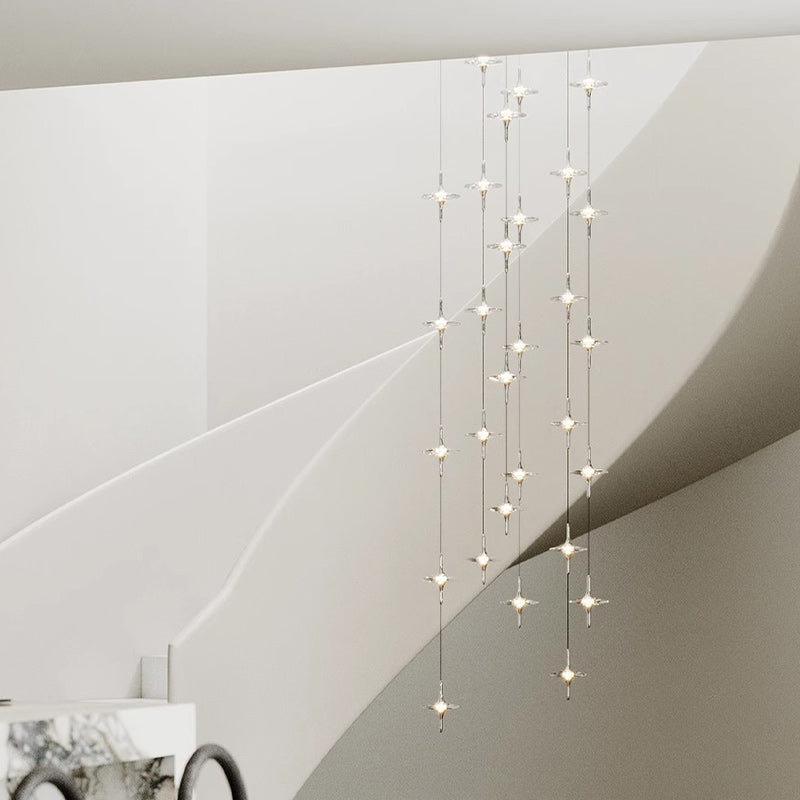 مصباح LED كريستالي معدني مخروطي بسيط عصري لغرفة النوم
