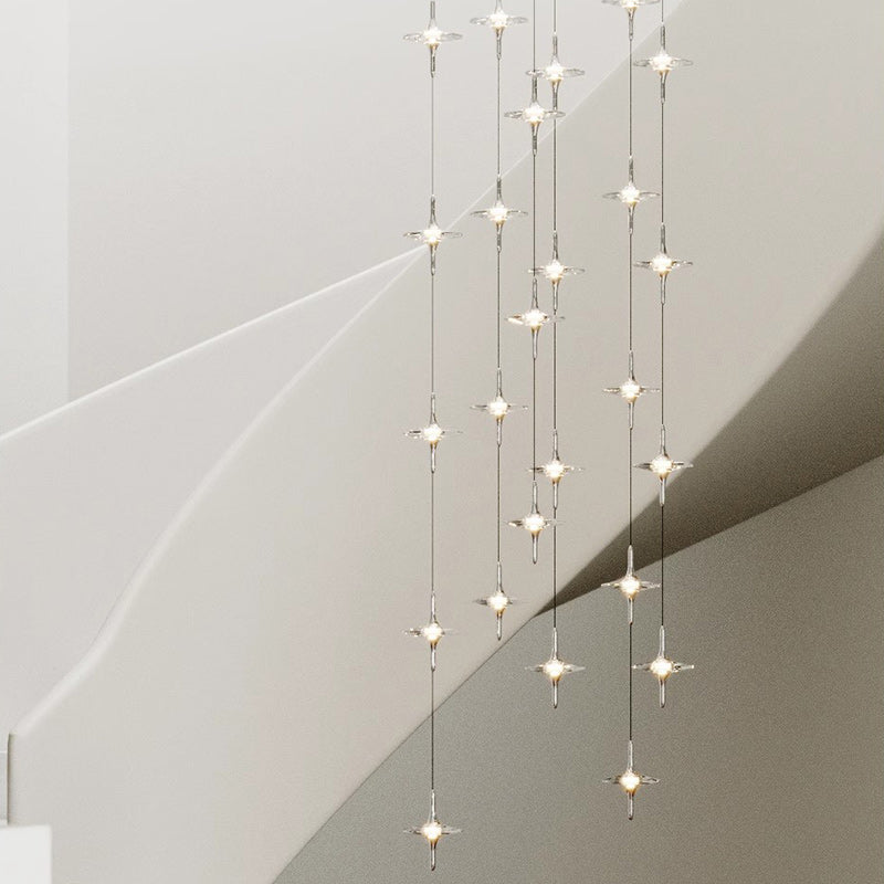 مصباح LED كريستالي معدني مخروطي بسيط عصري لغرفة النوم