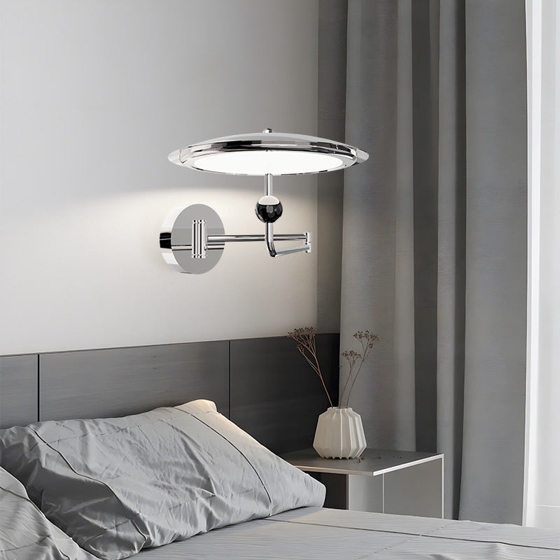 مصباح حائط LED معدني أكريليك بتصميم بسيط وعصري لغرفة النوم