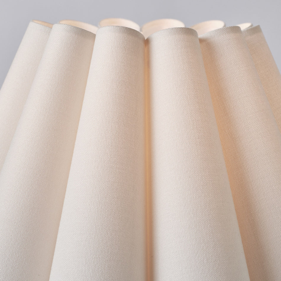 Traditional French Tapered Cotton & Linen Shade Solid Ash Wood Metal 1-Light Table Lamp for Bedroom