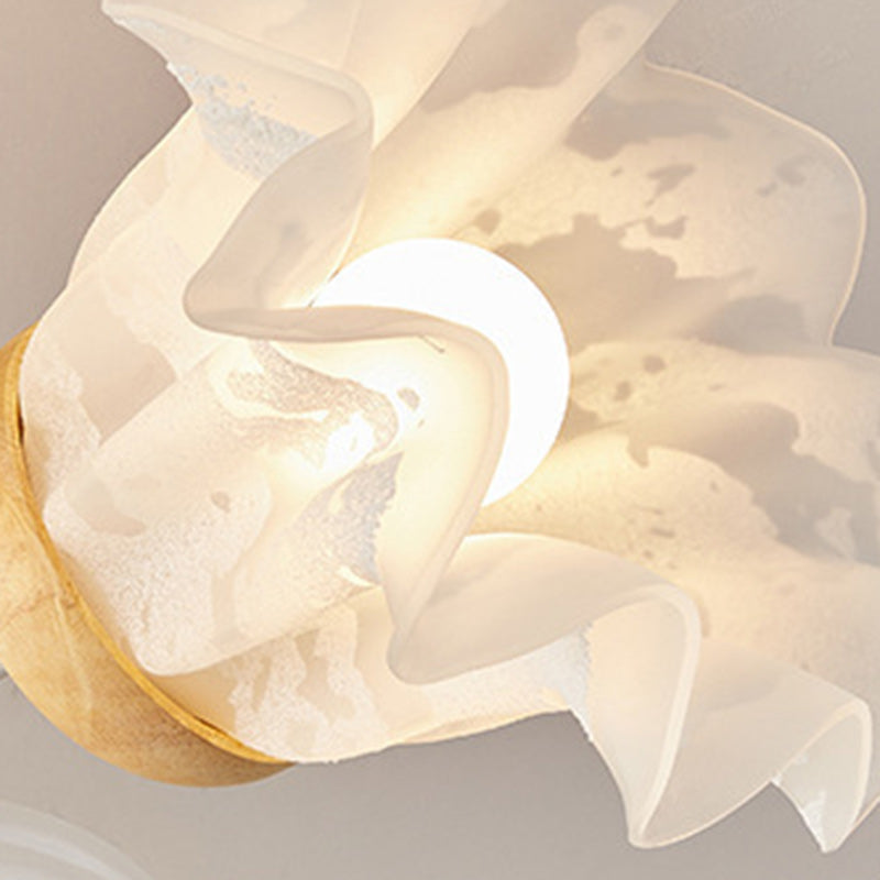 Modern Nordic Bellflower Chandelier in Iron, Wood & Acrylic – 3/6/8 Lights for Living Room