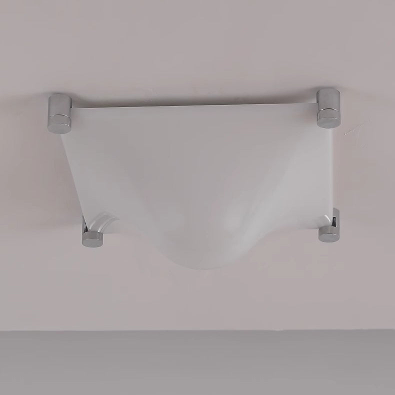 Modern LED Wall Sconce – Square Iron & Acrylic Lamp with Raised Center for Bedroom