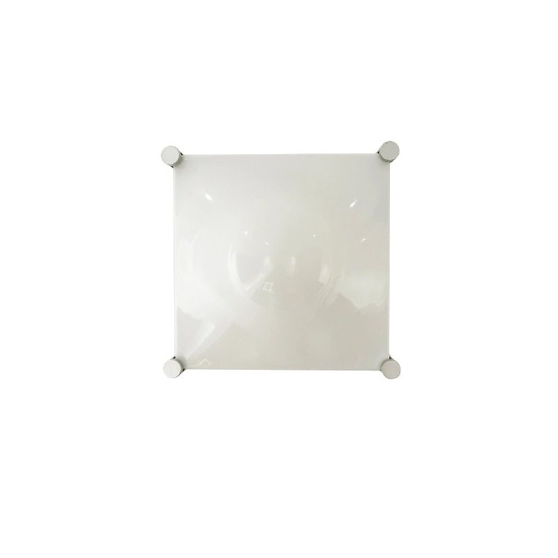 Modern LED Wall Sconce – Square Iron & Acrylic Lamp with Raised Center for Bedroom