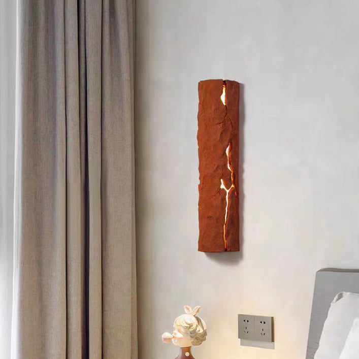 Traditional Vintage Rectangular Resin LED Wall Sconce Lamp For Bedroom