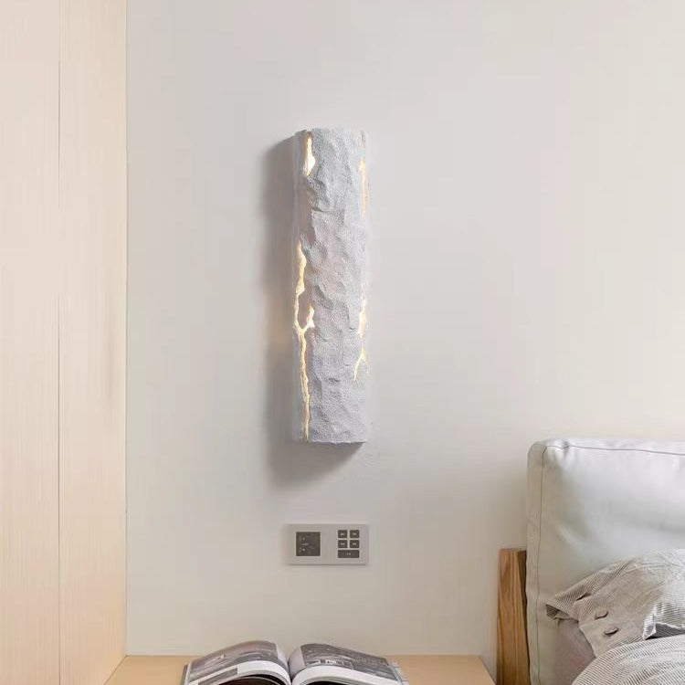 Traditional Vintage Rectangular Resin LED Wall Sconce Lamp For Bedroom