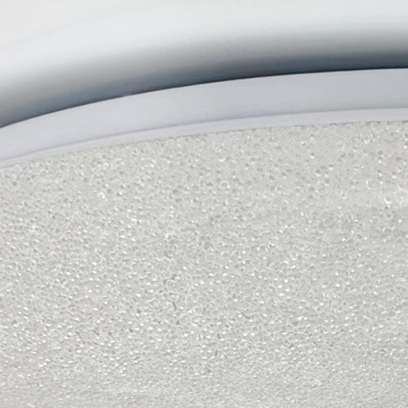 Modern Luxury Round Iron Crystal LED Flush Mount Ceiling Light For Bedroom