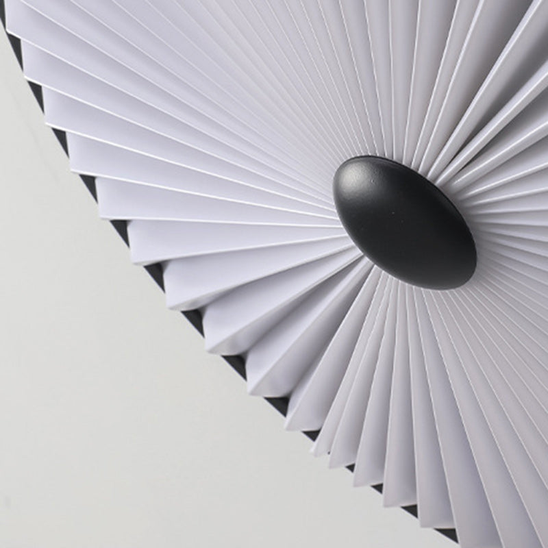 Traditional Luxury Round Iron PVC LED Flush Mount Ceiling Light For Bedroom