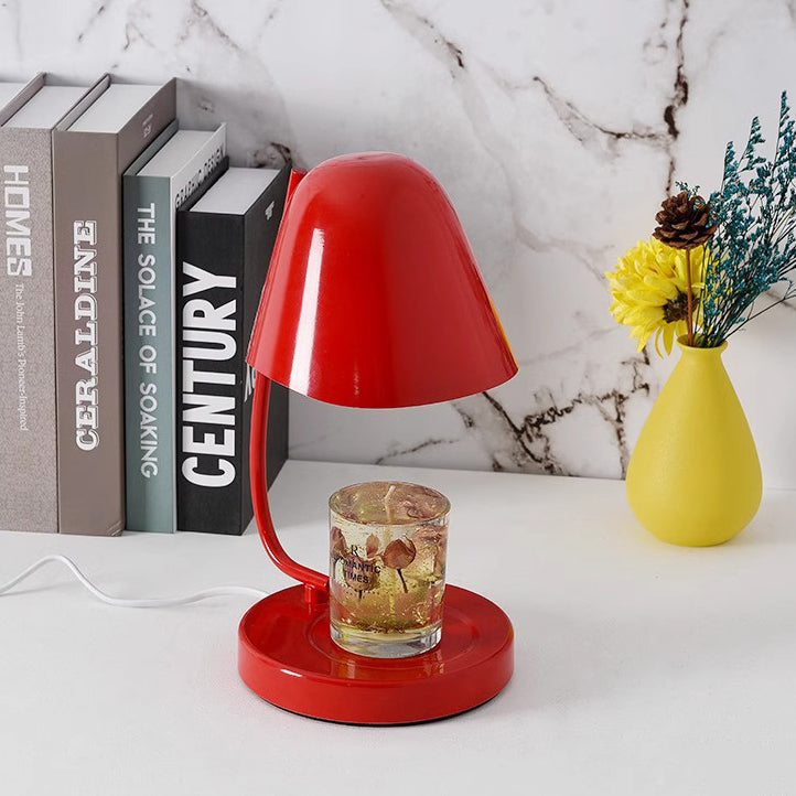 Traditional French Dome Plastic 1-Light Melting Wax Table Lamp For Bedroom
